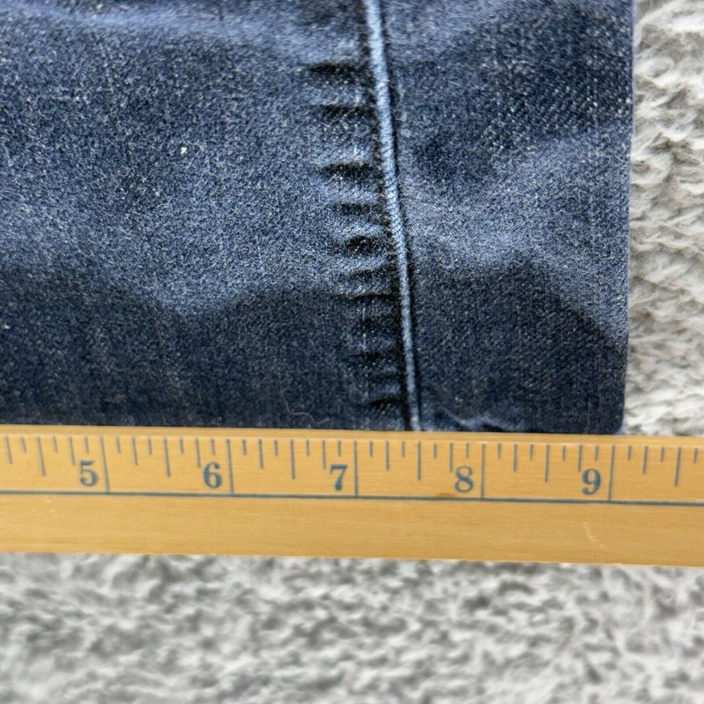 Michael Kors Jeans Womens 6 Dark Blue Denim Stretch‎ Bootcut Embroidered Pockets - Picture 7 of 9